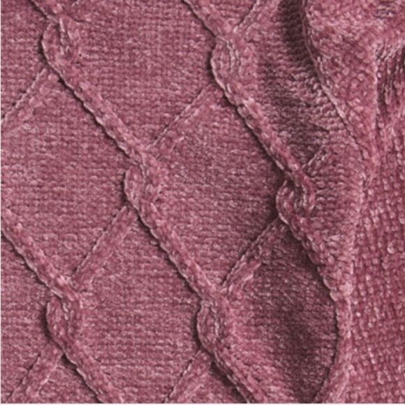 NWT MAX STUDIO Little Girls 2pc Chenille Cable Sweater & Floral Skirt Set Size 5 - Picture 3 of 13